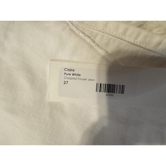 NEW James Jeans Claire Cropped Pure White Legging Jeans 27 Stretch - Picture 6 of 7